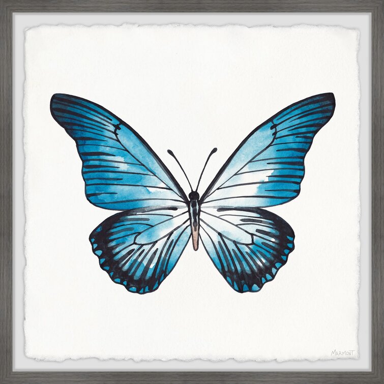 Glowing Butterfly Wings Single Picture Frame Painting